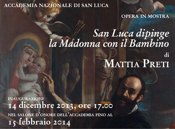 Mattia Preti – San Luca dipinge la Madonna con il Bambino